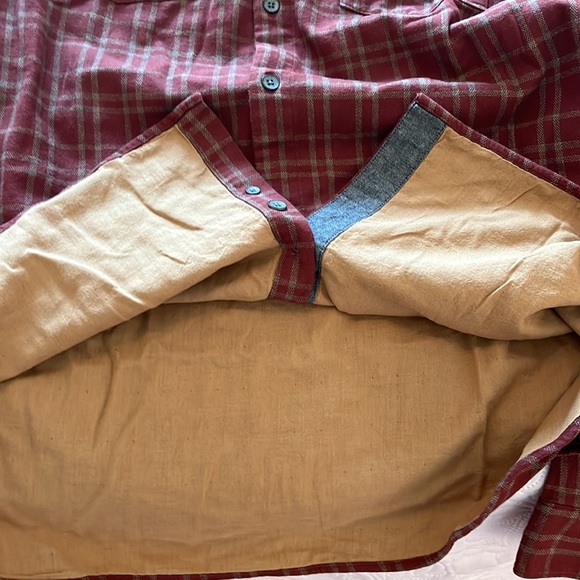 NWOT Carbon 2 Cobalt Flannel Button Down Shirt - Picture 7 of 7